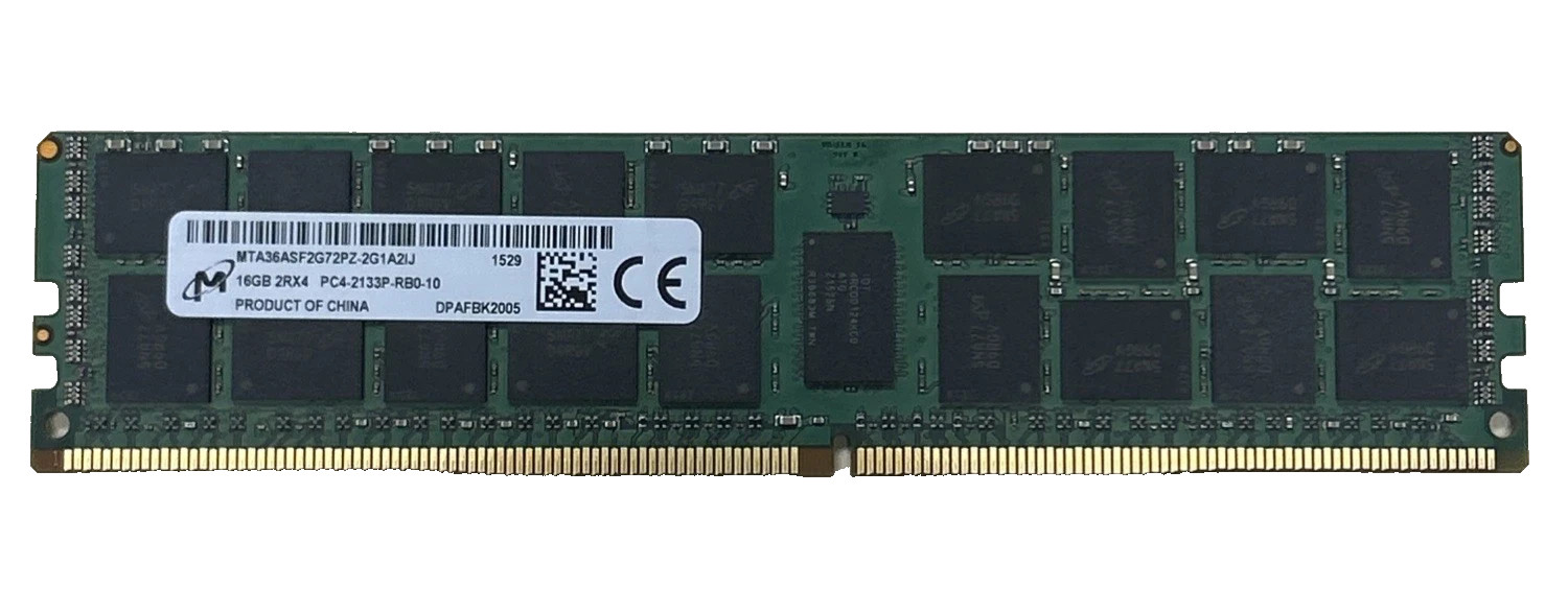 MICRON 16GB 2RX4 PC4-2133P-RB0-10 DDR4 SERVER RAM MTA36ASF2G72PZ