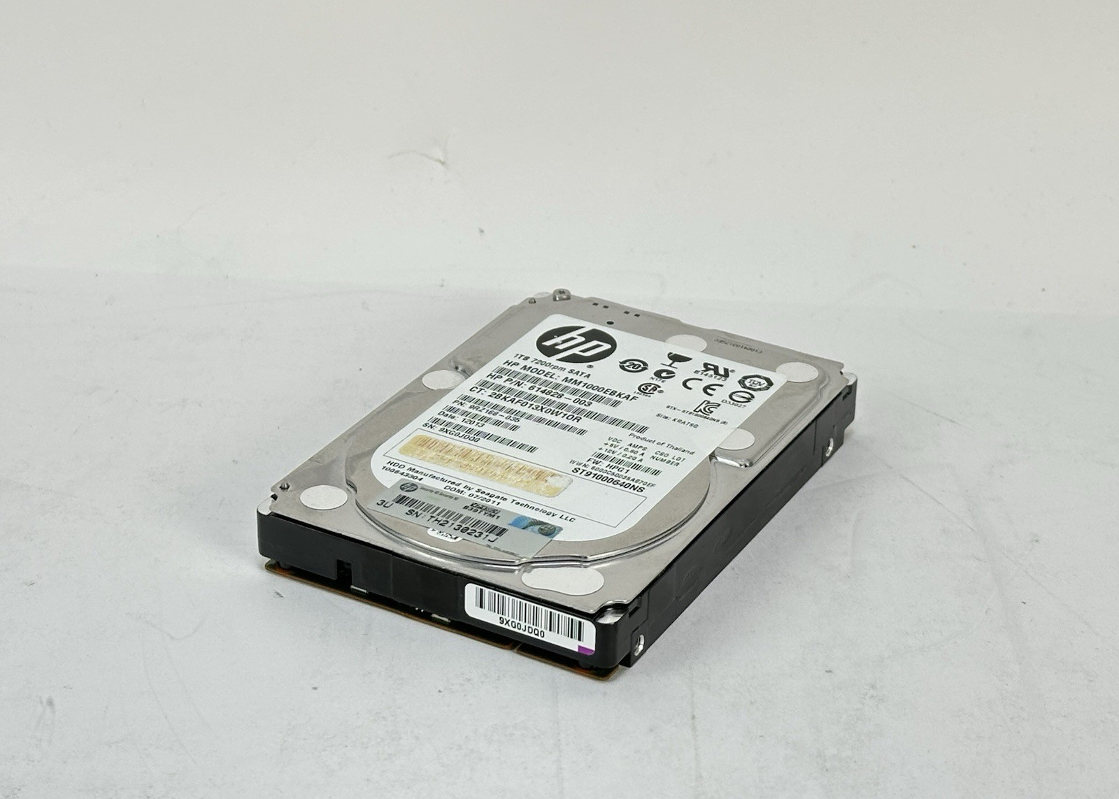 HP Seagate 1TB 7.2K SATA 3Gbps SFF 2.5" Hard Drive 614828-003 3G