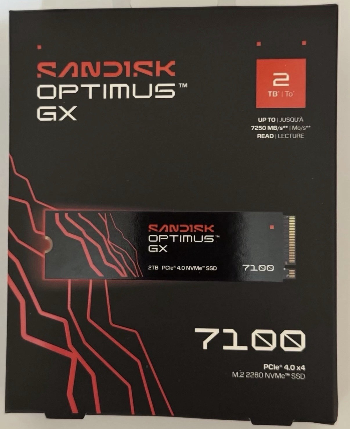 SANDISK OPTIMUS GX 7100 2TB PCle 4.0 X 4 M.2 NVMe SSD - BRAND NEW