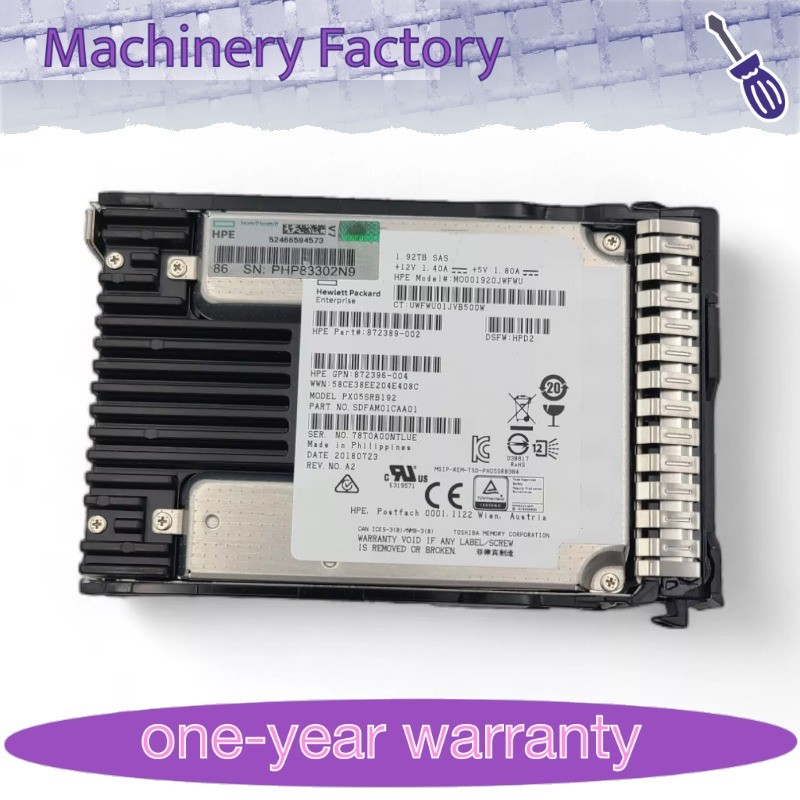 NEW HPE 1.92TB SAS 12G 2.5" GEN9 GEN10 Server SSD Replace 875326-B21 875684-001