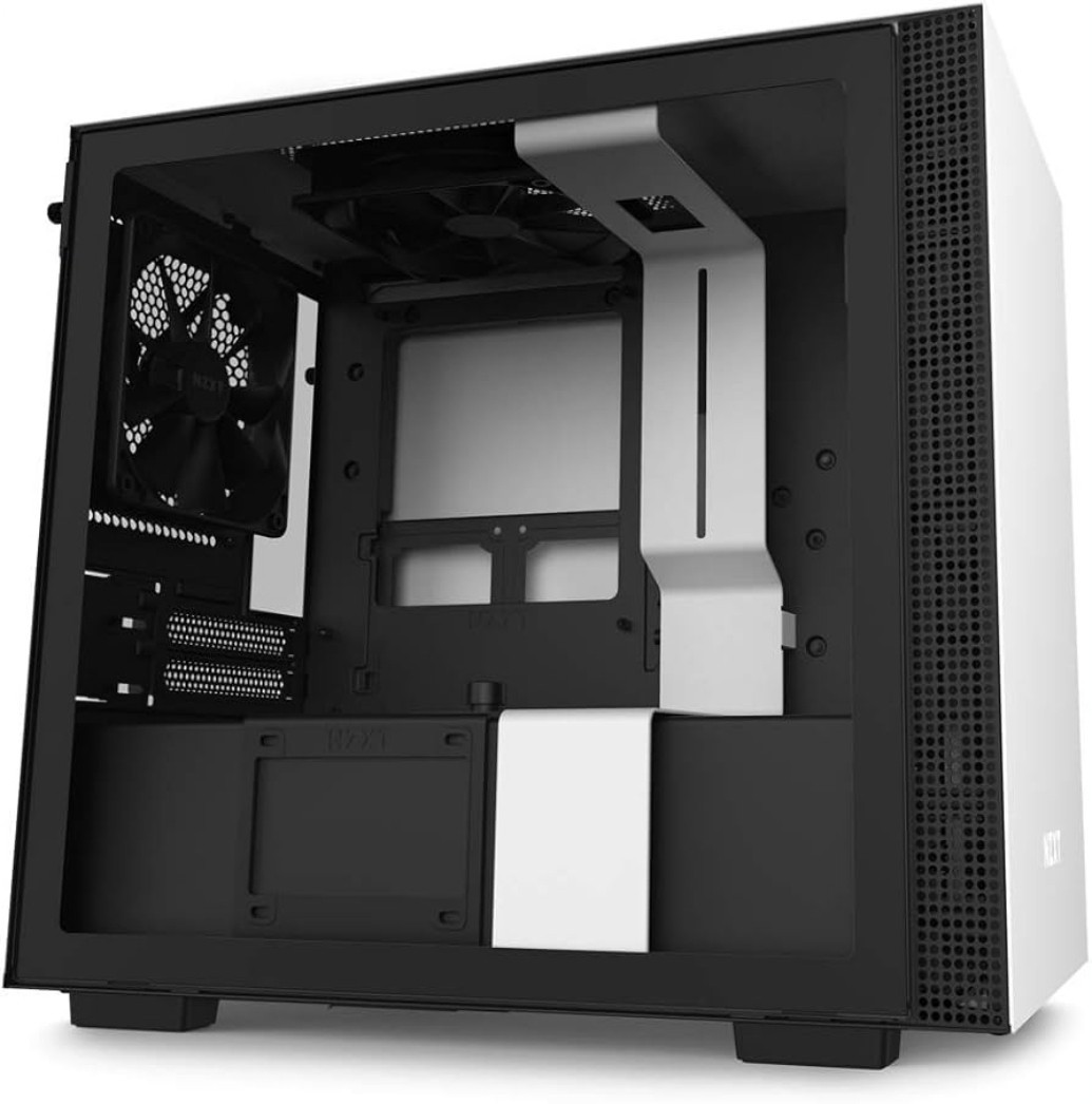 NZXT H210i Mini-ITX Cases with Lighting and Fan control-White
