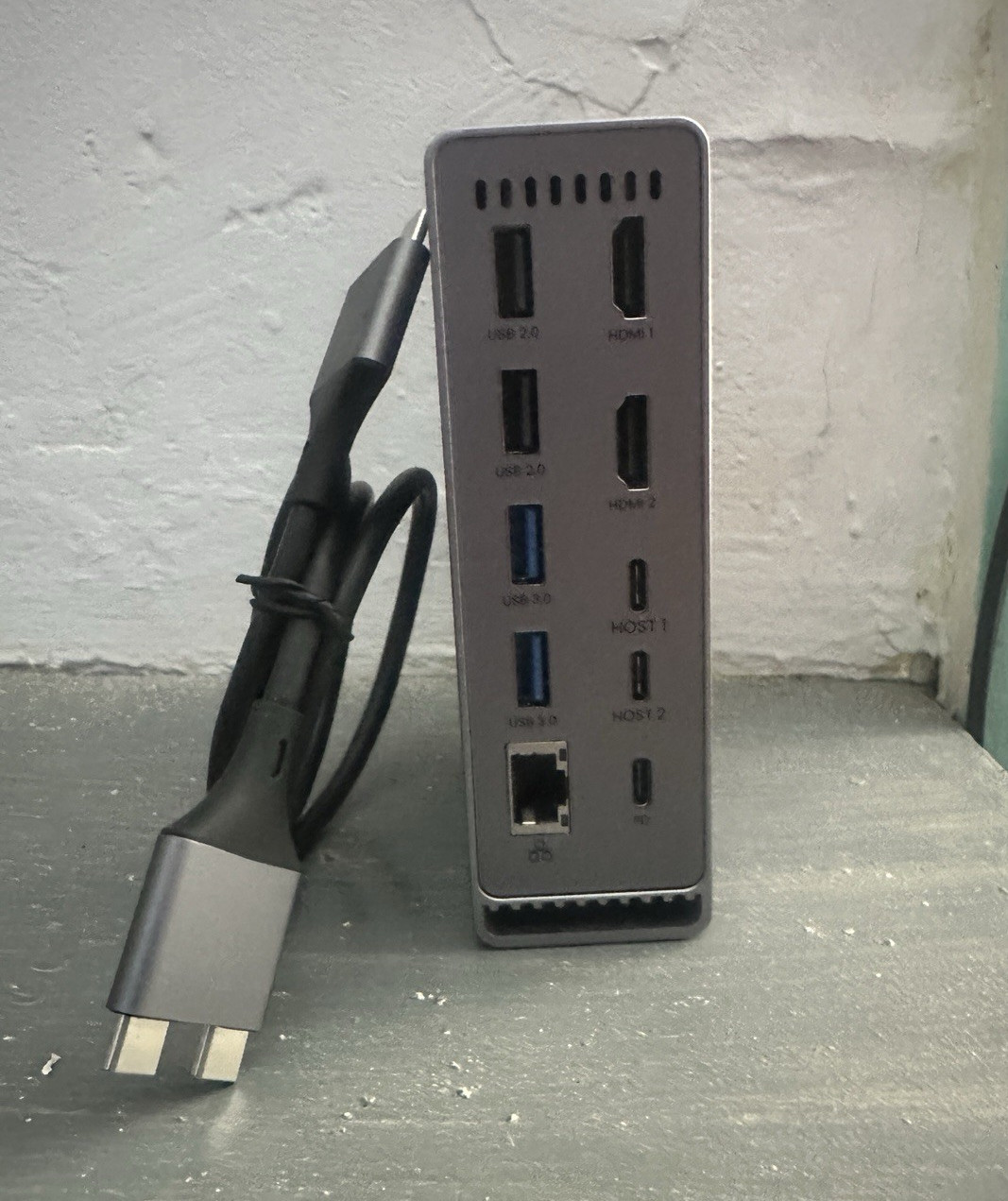 GIISSMO MacBook Pro Dual USB-C Multiport Hub HDMI, RJ-45, USB 3.0, SD/microSD 