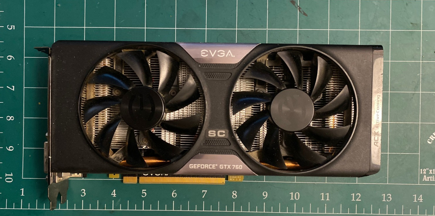 EVGA GeForce GTX 760 2GB GDDR5 Graphics Card (02G-P4-3769-KB)