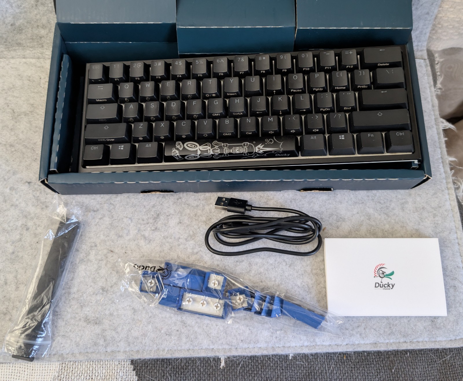 Ducky One 2 Mini RGB 60% (61 key) Keyboard - Box White Switches - DKON2061ST