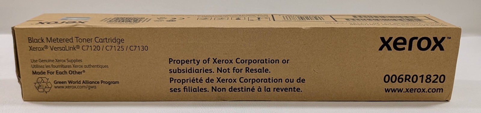 Genuine Xerox 006R01820 Black Toner Cartridge - Brand New