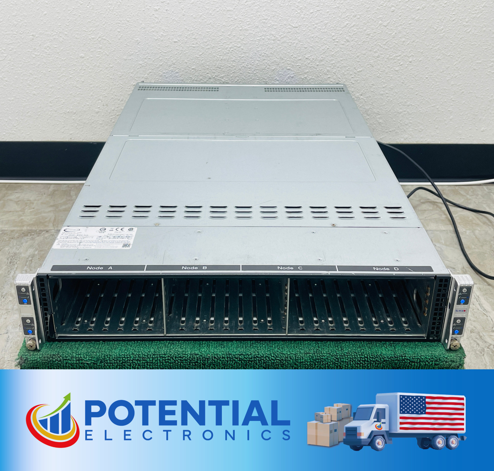 USED - Supermicro SuperServer SYS-2029TP-HTR 2U, 4x Nodes Dual-socket LGA-3647