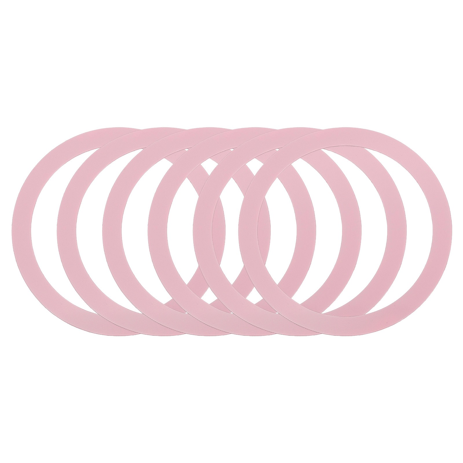 6Pcs Magnetic Adapter Ring, Magnetic Wireless Charger Conversion Kit, Pink