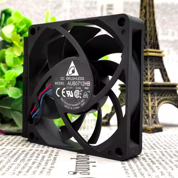 Delta AUB0712HB-R00 12V 0.33A 7015 7cm projector chassis cooling fan 3pin