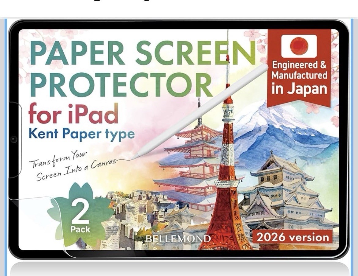 2 Pack Kent Paper Screen Protector for iPad Mini 8.3”