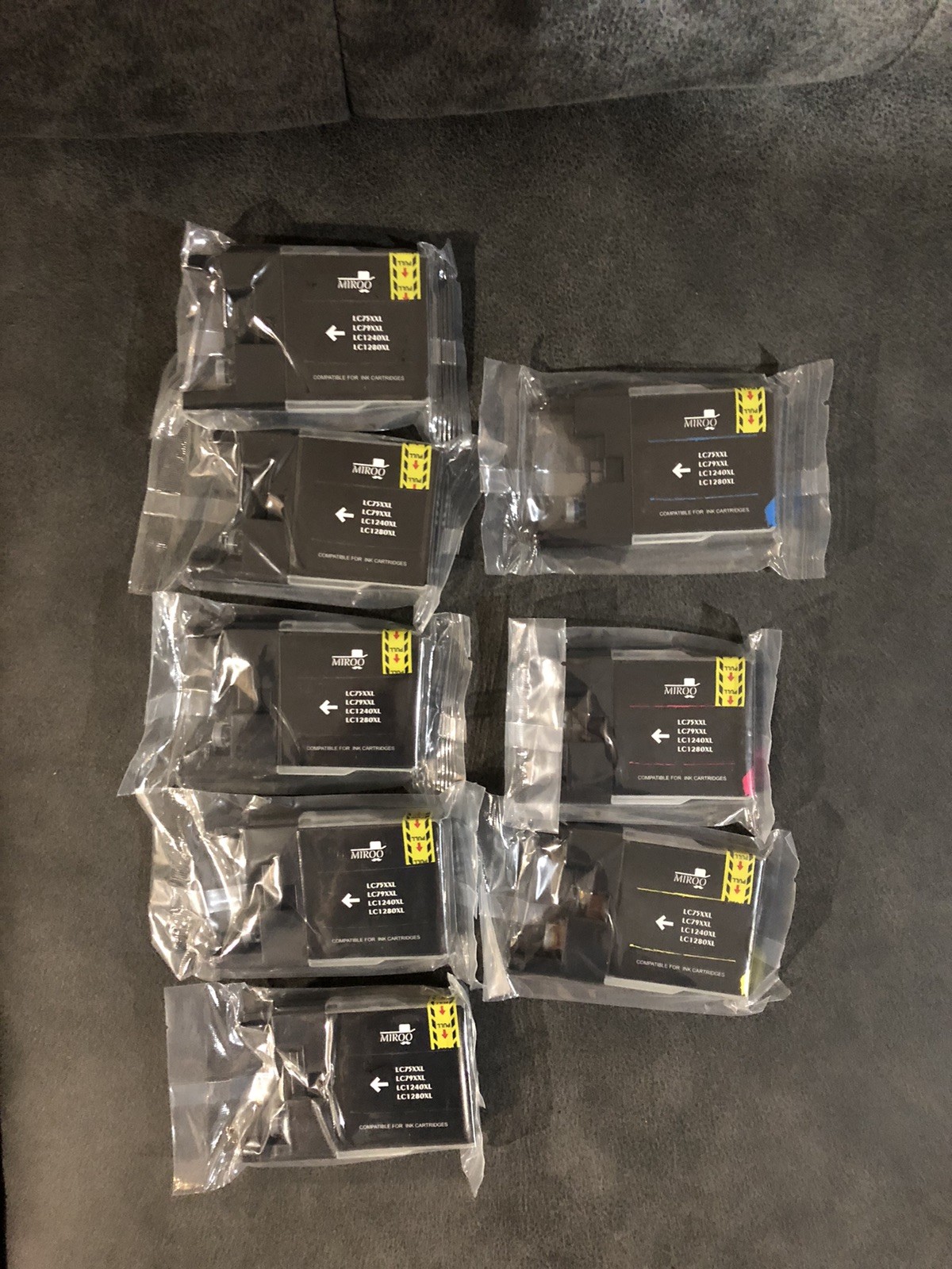 8 Miroo Black & Color Ink Brother Compatible LC75XXL LC79XXL LC1280XL LC1240XL