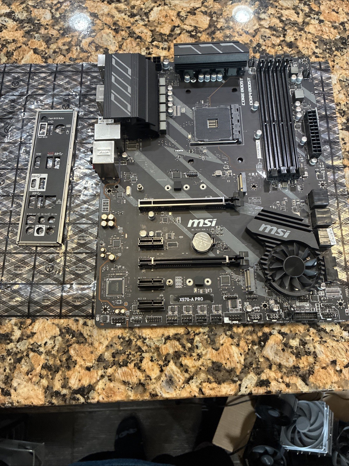 MSI X570-A PRO ATX Motherboard AMD AM4 Socket PCIe Gen 4.0 StoreMI Technology