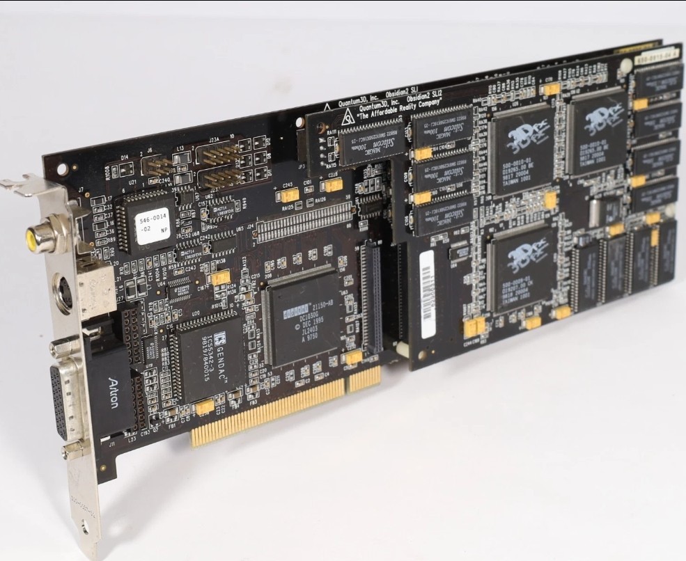 Vintage Rare Quantum3D Obsidian2 200SB 3DFX (Dual 3dfx Voodoo II) *Untested* #1