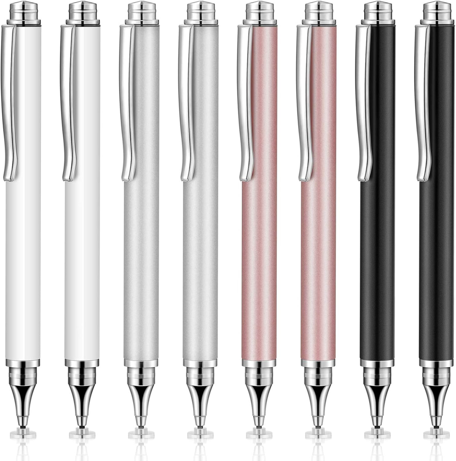 8 Pieces Capacitive Stylus Pens for Touch Screen, Universal Disc Fine Point