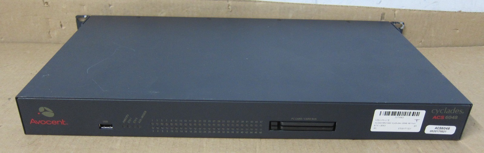 AVOCENT 520-572-513	ACS6048MDAC Cyclades 6048 48 Port Console Server