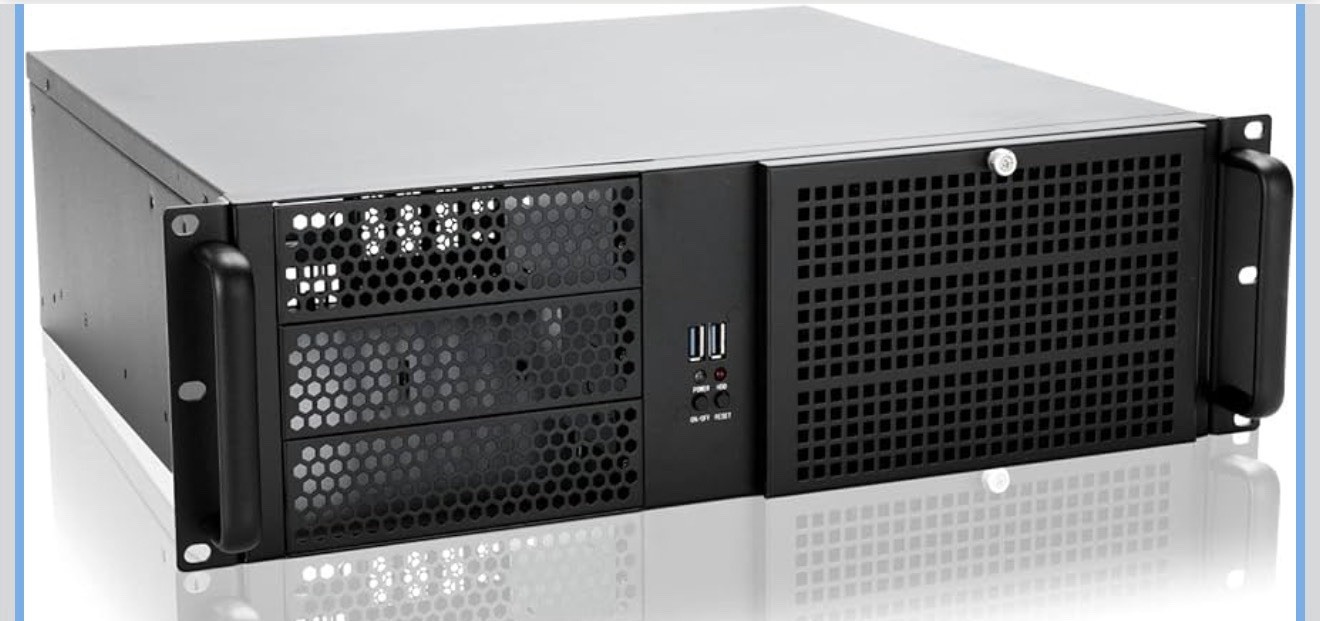 RackChoice 3U Server Chassis Rackmount Case with 3x5.25+4x3.5 Support ATX/MAT...