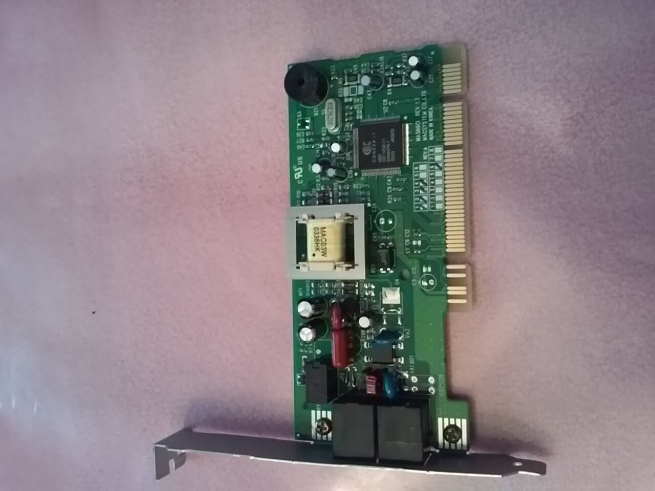 MACSYSTEM CONEXANT MA560CI (REV.1.3) PCI MODEM CARD, A01-0906JP, HSFi CX11252-11