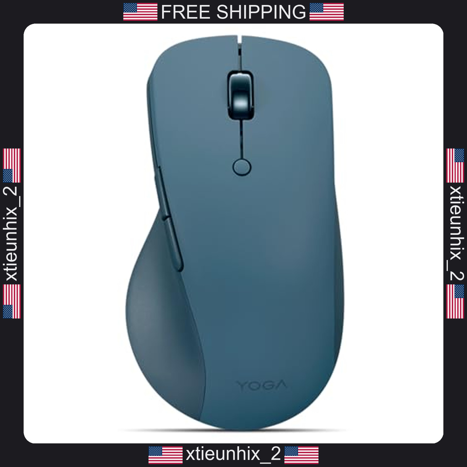 Lenovo Yoga Pro Bluetooth Mouse, USB-C Rechargeable, Dual Mode, 6 Buttons