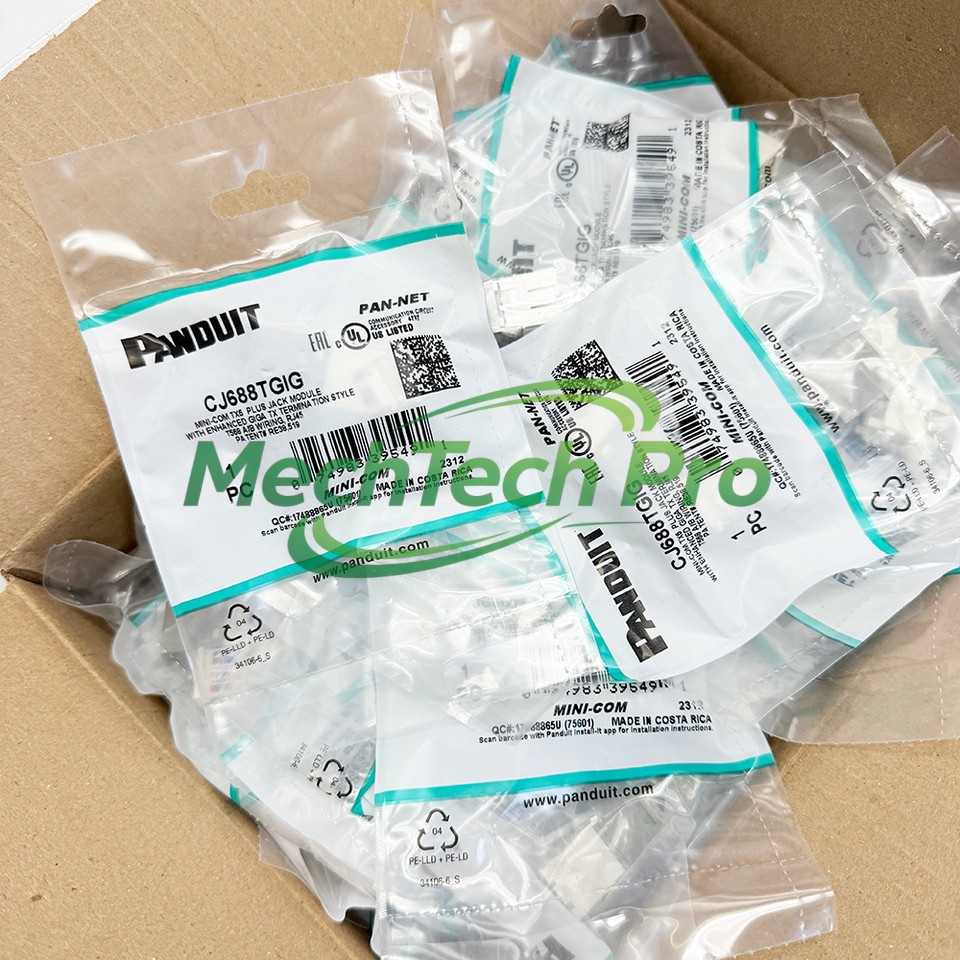 50pcs New Panduit CJ688TGIG Cat6 Mini-Com Jack Module Gray Fast delivery