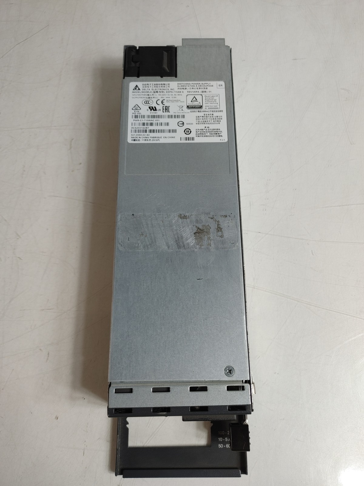 Cisco PWR-C1-715WAC 715 W Hot Swap 1U Desktop Power Supply 341-0560-02