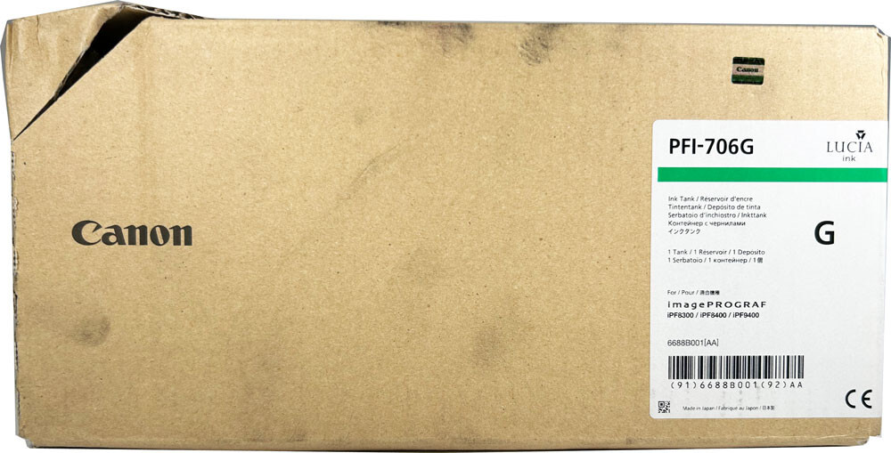 GENUINE Canon PFI-706 Green for imagePROGRAF iPF8300 iPF8400 iPF9400
