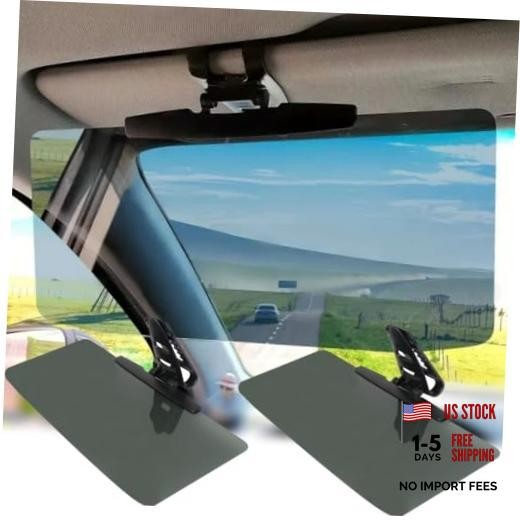 2 Pack Universal Car Sunshield Panel with Anti-Glare Polarized Lenses & UV 2pcs