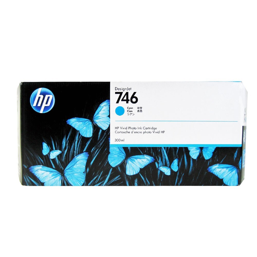 Genuine HP 746 Cyan 300ml Ink Cartridge P2V80A DesignJet Z6 Z9 Printers