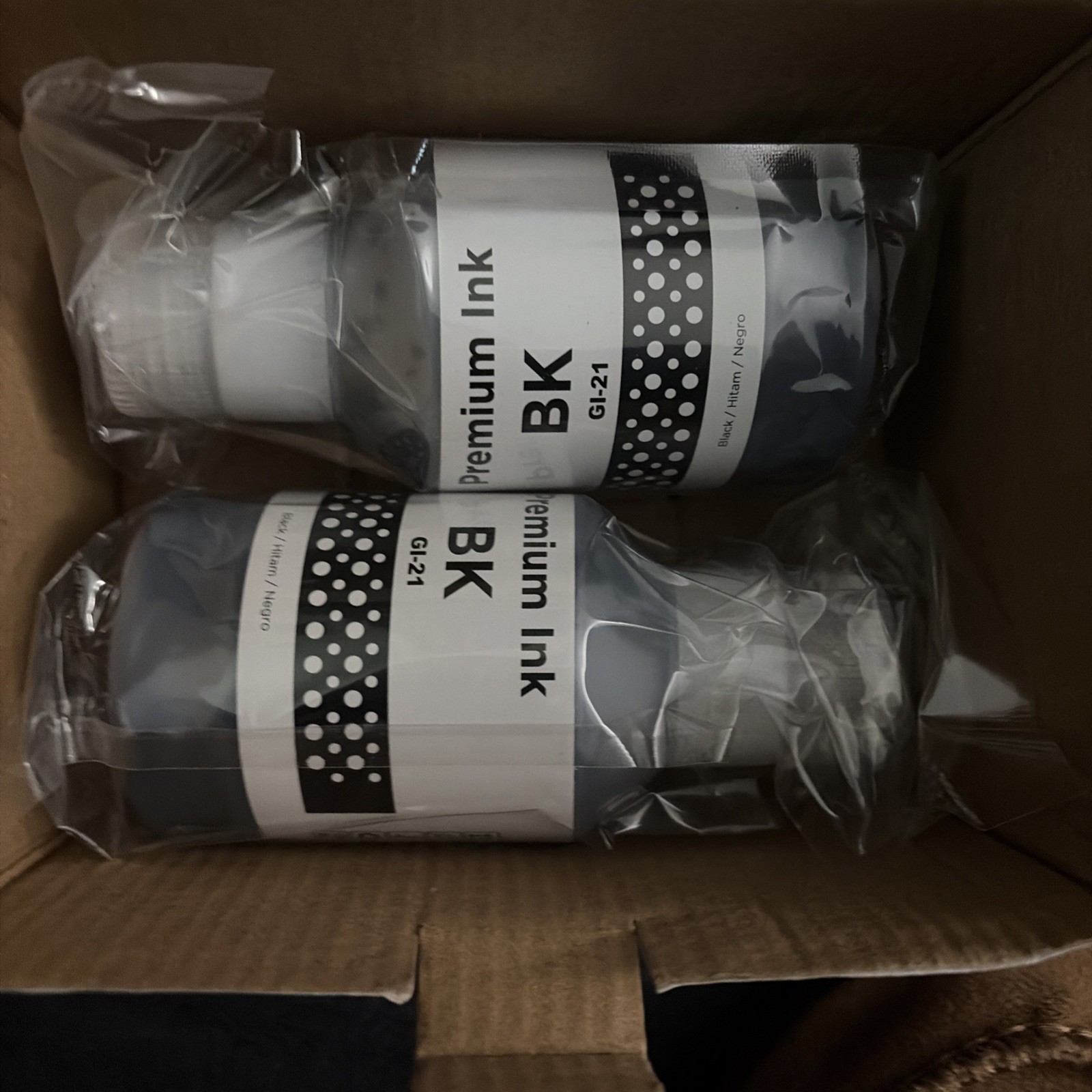 Mintink Black Ink Refill For Canon Gl-21  2  Bottles
