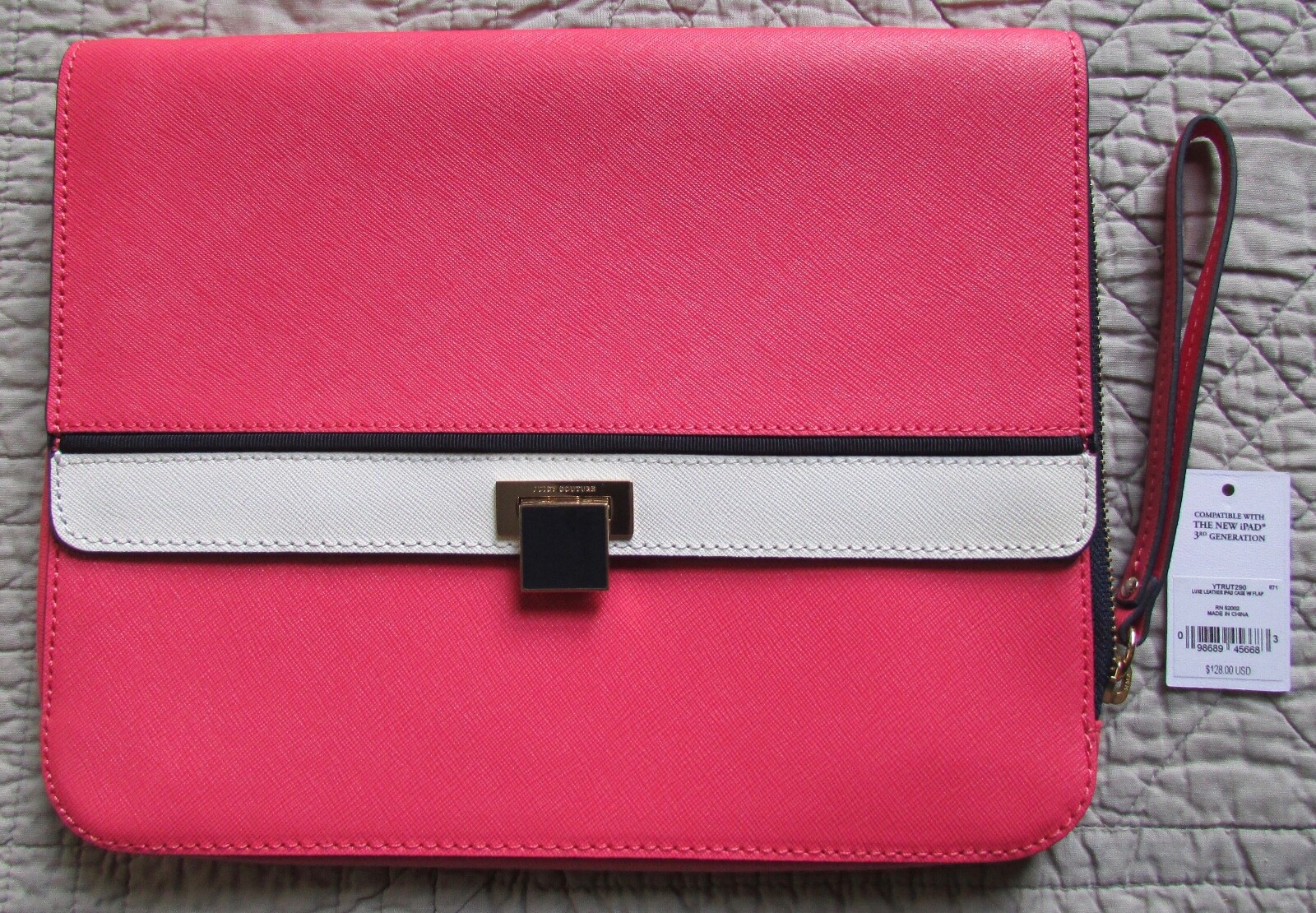 Juicy Couture Wristlet Tablet iPad Sleeve Tech Bag New $128-$168 Retail
