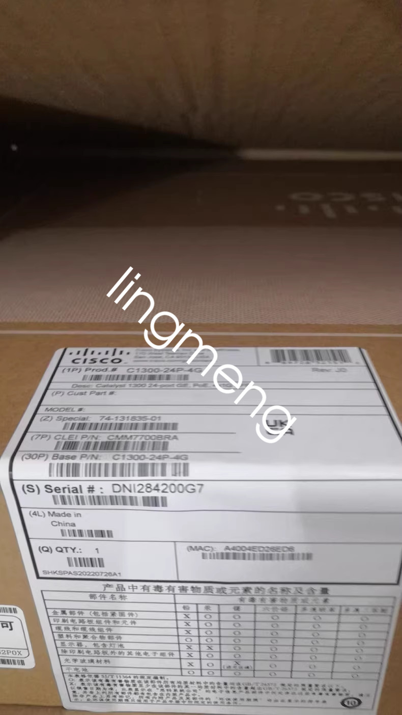 1PCS Cisco 24 port switch C1300-24P-4G new via FedEx or DHL