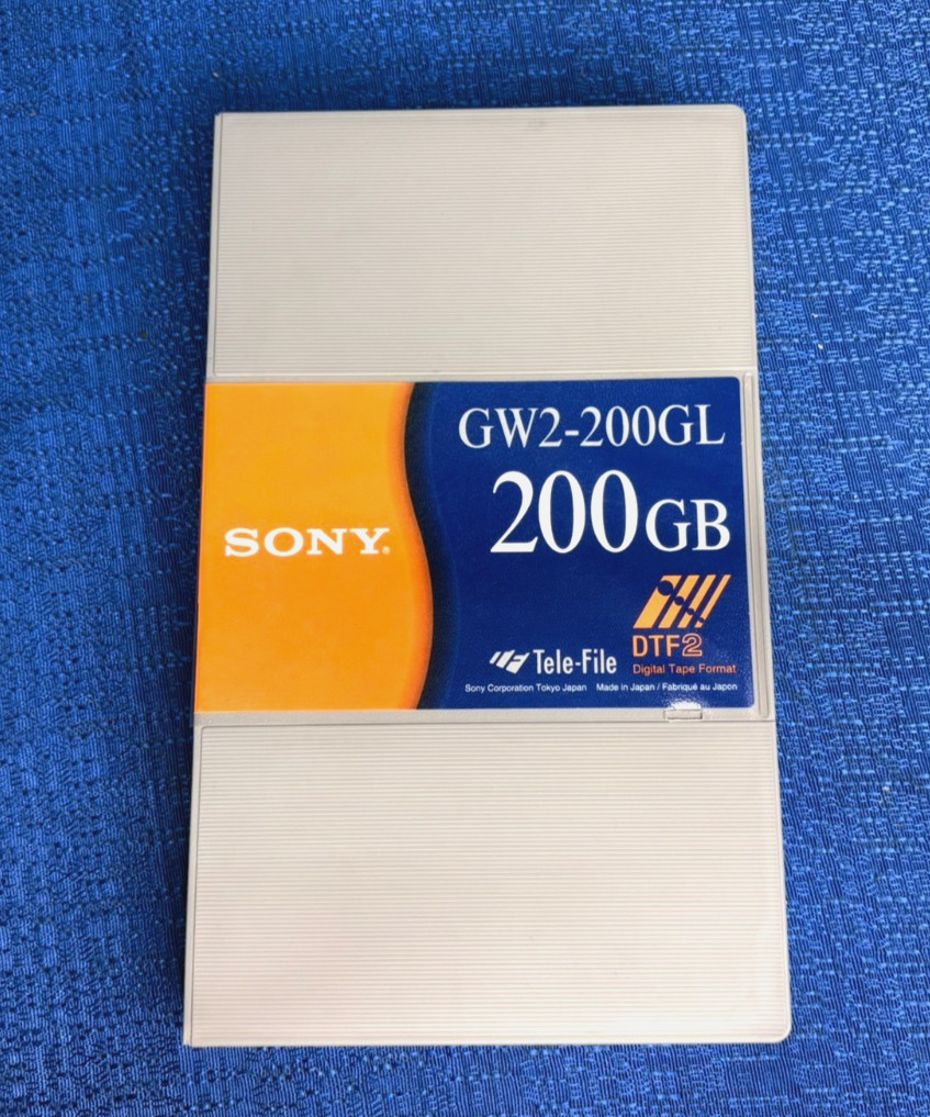 Sony GW2-200GL Digital Tape File 200GB DTF2 Tele-File Data Storage - NEW