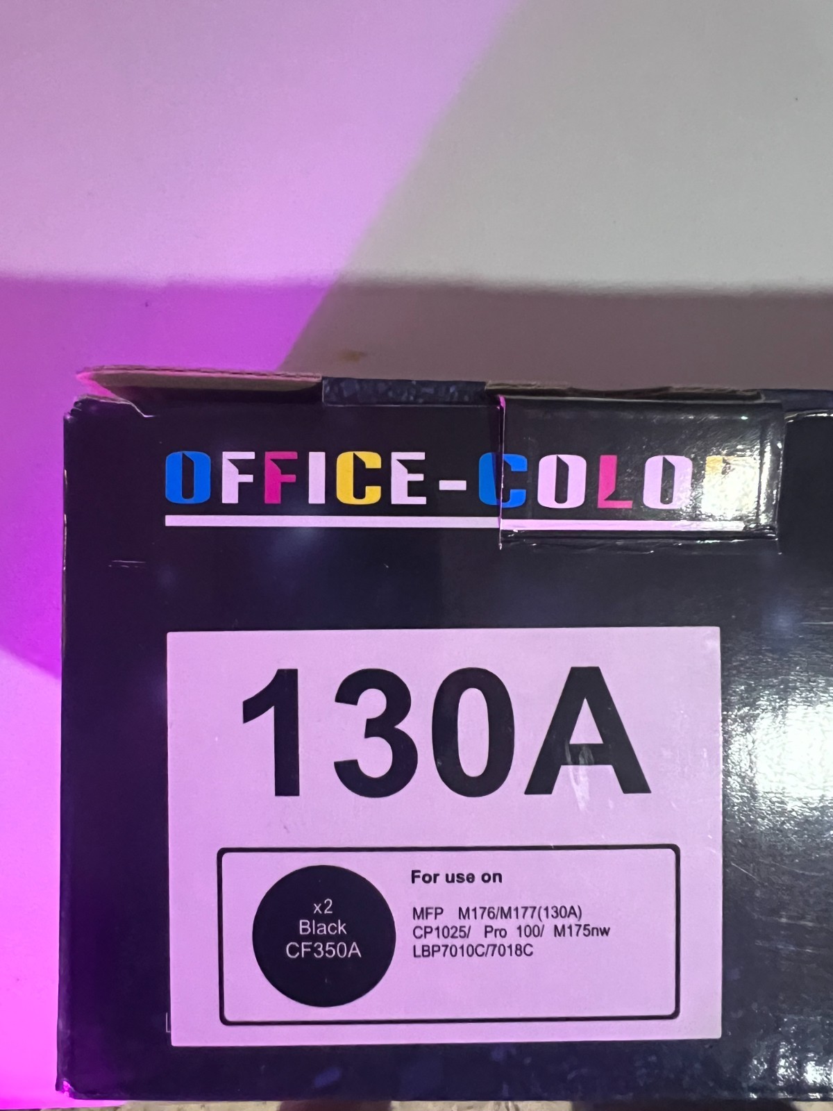 CF350A 130a Black Toner Cartridge For HP Color LaserJet Pro MFP M176/M177/M175nw