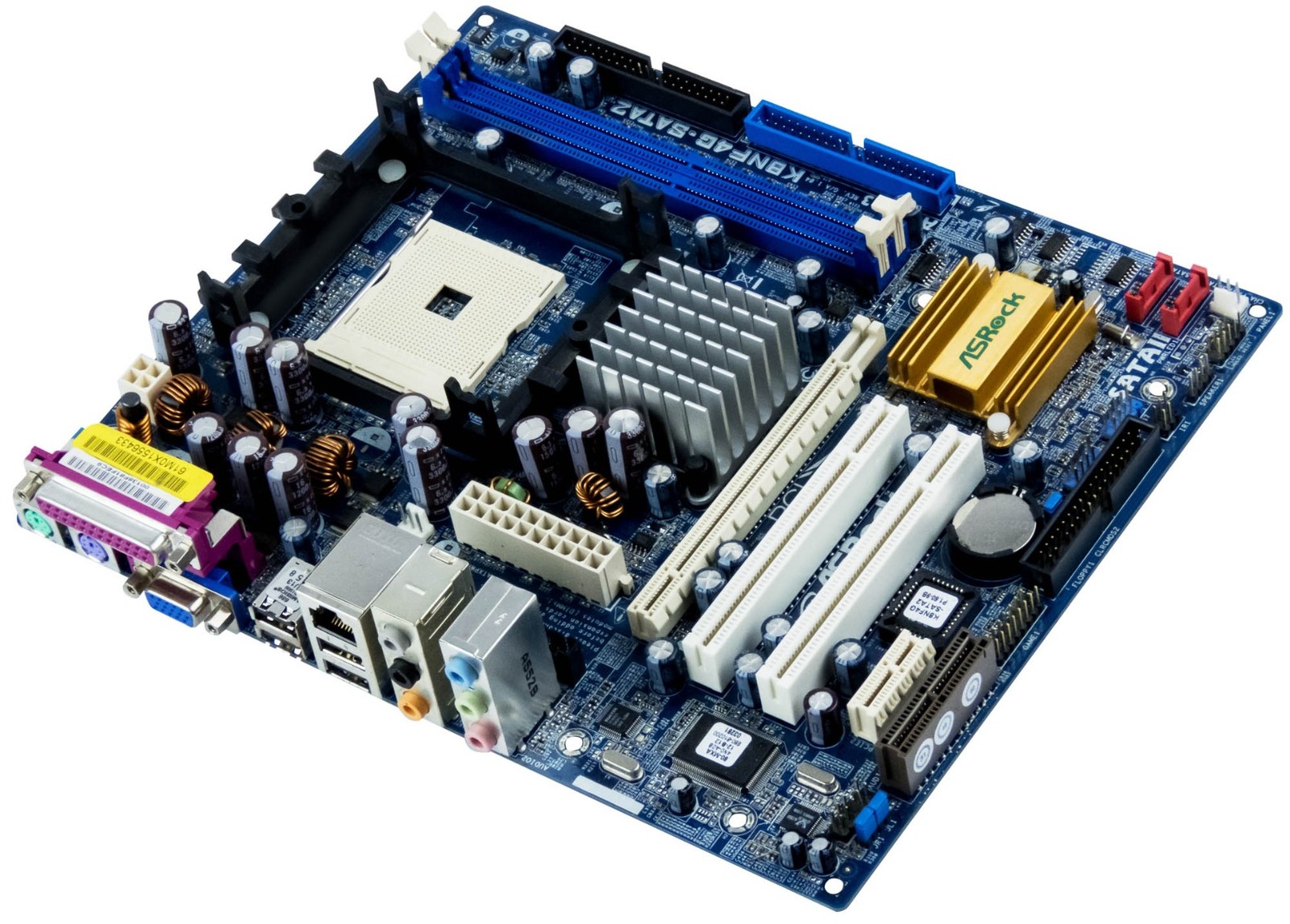 MOTHERBOARD ASROCK K8NF4G-SATA2 NVIDIA GeForce 6100 s754 DDR PCIe