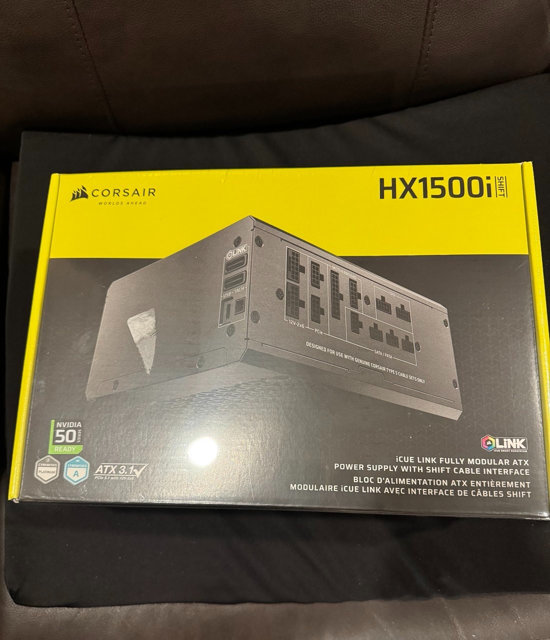 Corsair HX1500i SHIFT Fully Modular Platinum ATX Power Supply, ATX 3.1, 8x PA...