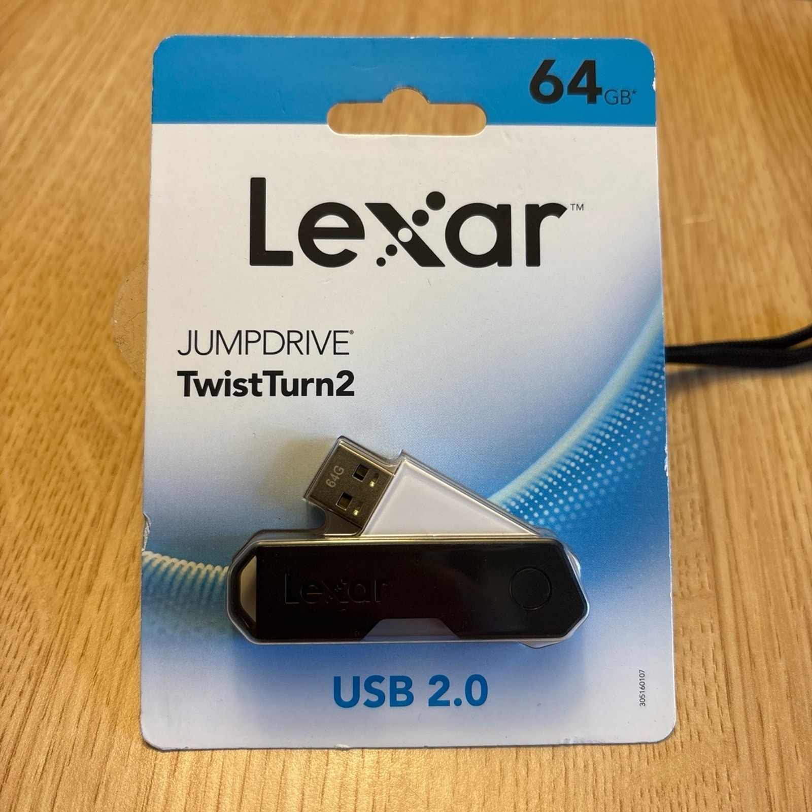 Lexar JumpDrive TwistTurn 64GB USB 2.0 Flash Drive
