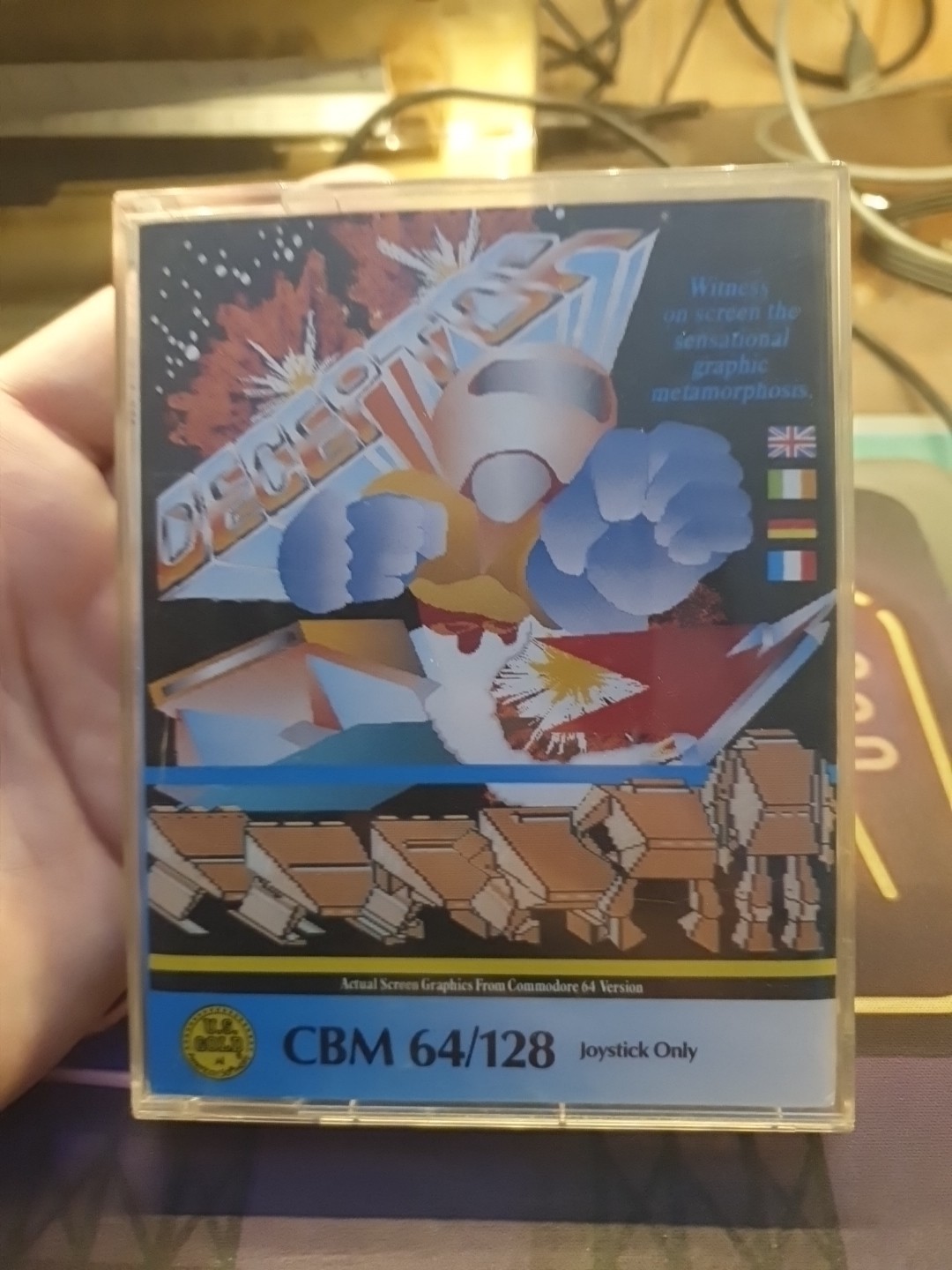 CCOMMODORE 64 ORIGINAL GAME ON CASSETTE COLLECTION YEARS 1980-1990 DECEPTOR