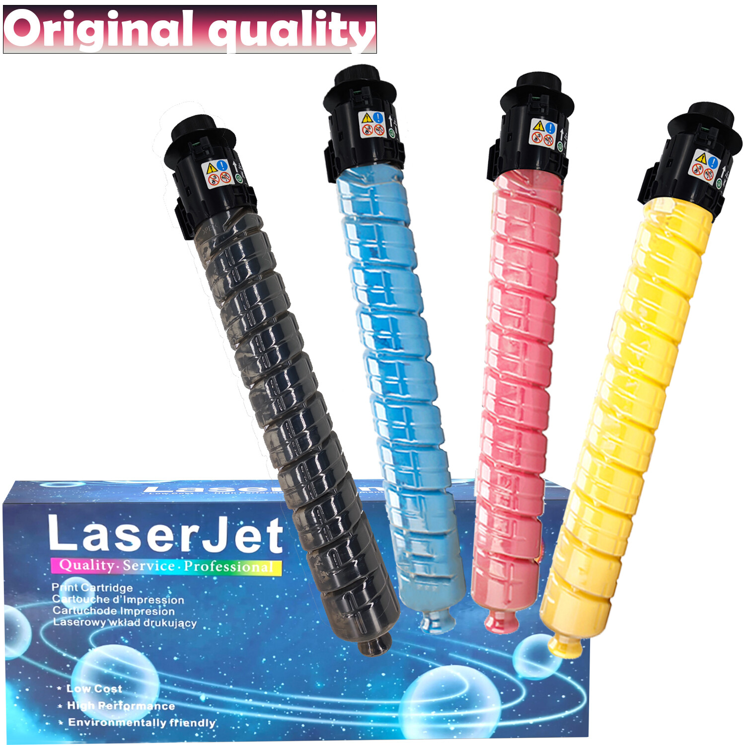 Toner Cartridge Compatible for Ricoh Savin Lanier MP C2503 C2504 C2003 C2004 4PK