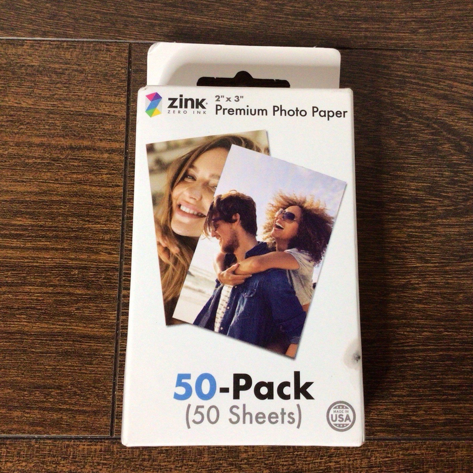 Zink 2"x3" Premium Photo Paper Adhesive Back 50 Pack Compatible w/Polaroid Snap