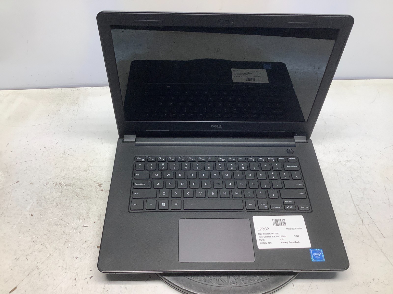 Dell Inspiron 14 3452 Intel Celeron N3050 1.6GHz 2 GB NO HDD