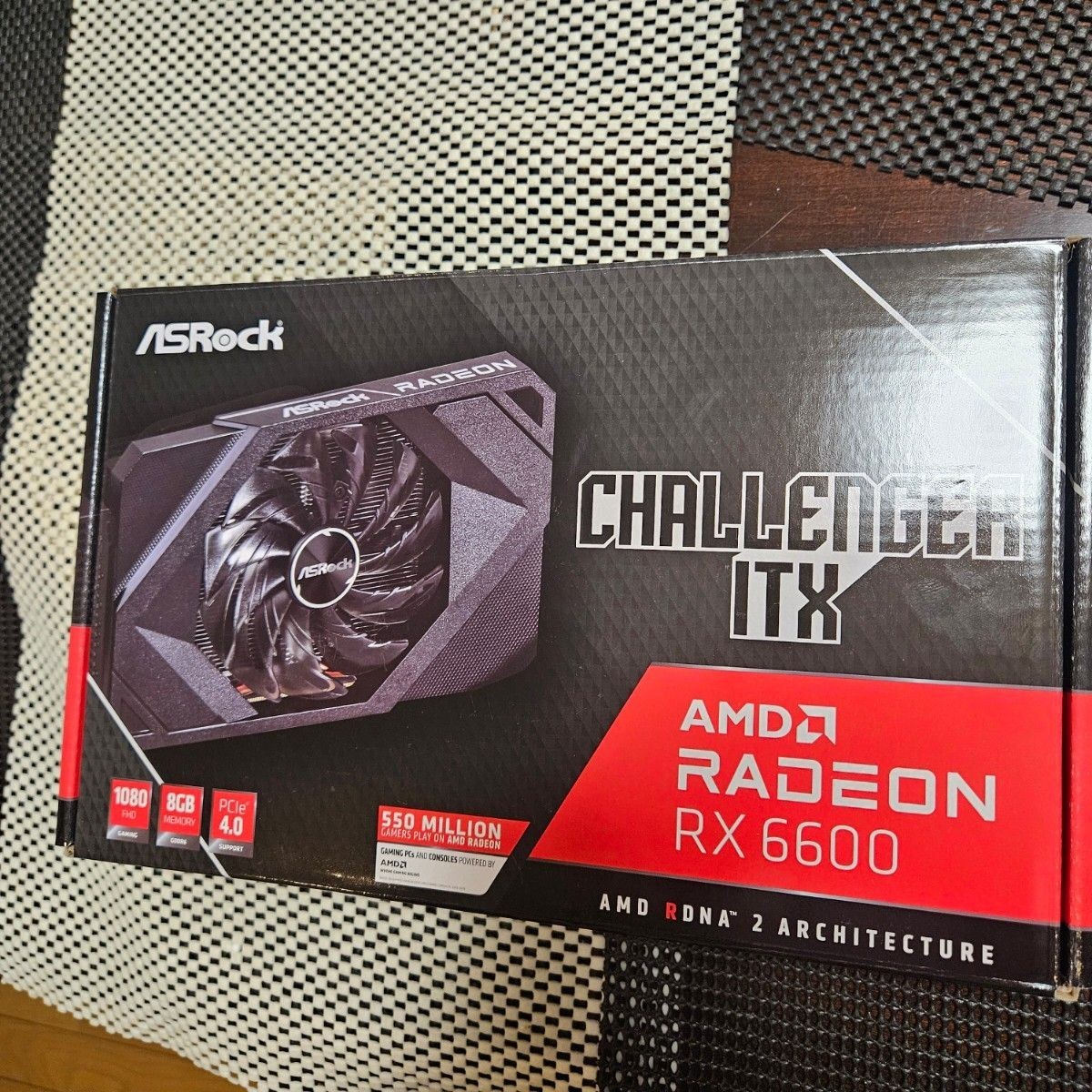 1Day Ship Used ASRock Radeon RX 6600 Graphics Board ITX 8GB