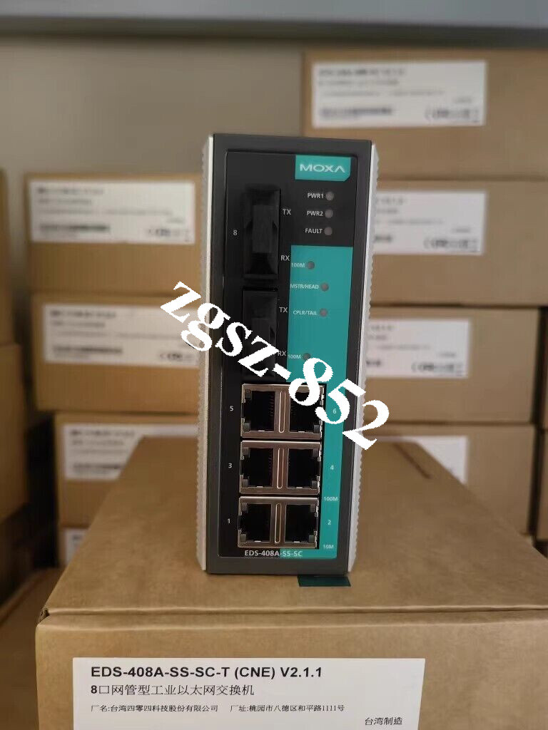 1pcs MOXA  EDS-408A-SS-SC-T Industrial Ethernet Switch 8-port Single Mode