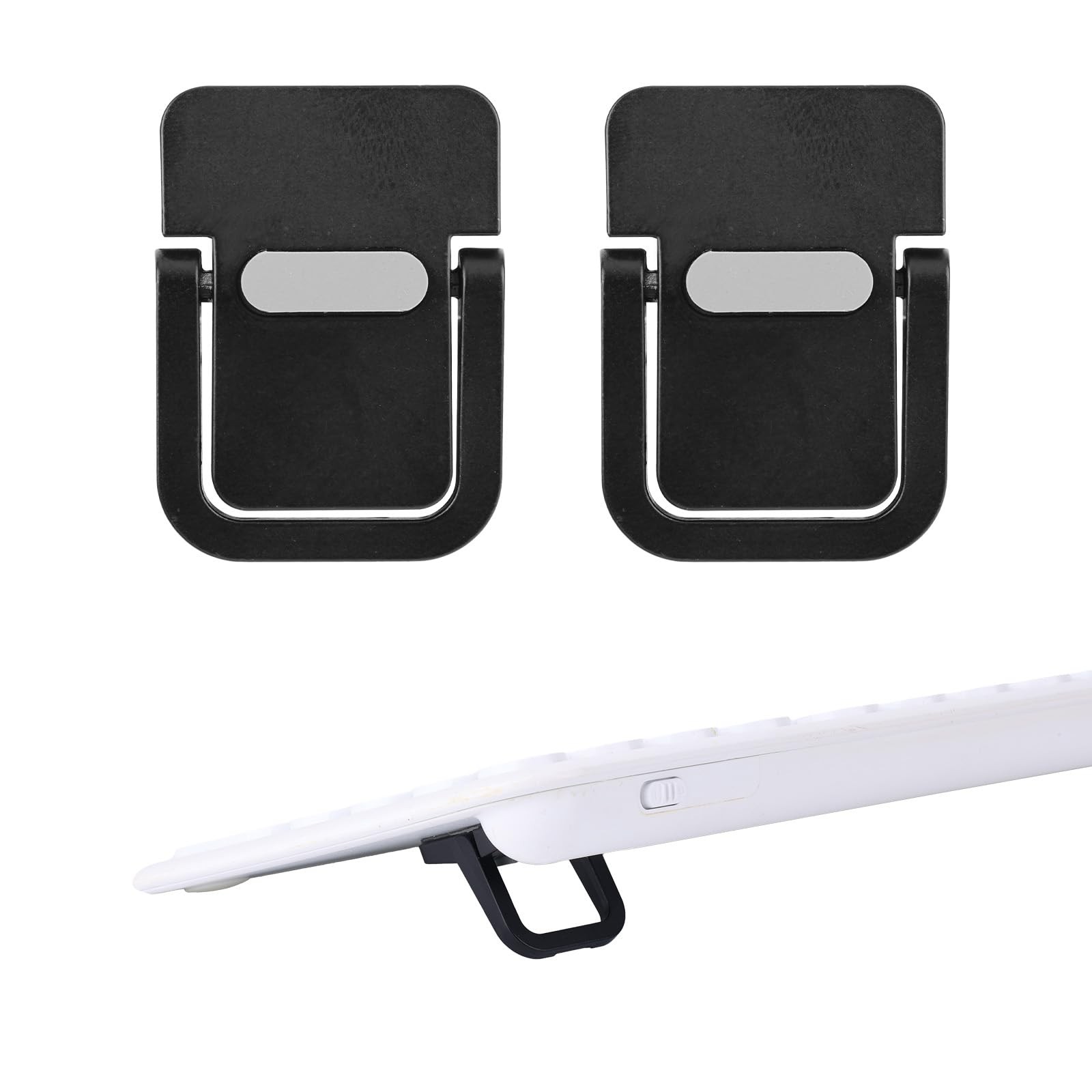 Mini Portable Laptop Stand Zinc Alloy Foldable Keyboard Riser Kickstand 2PCS