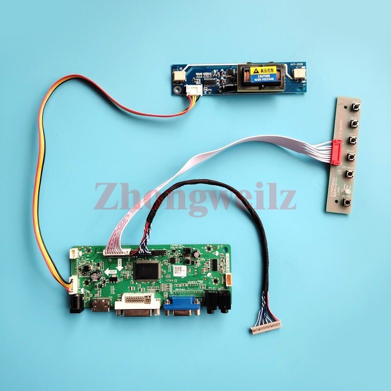 For M150XN07 V1/V2/V5 VGA DVI HDMI LVDS 20 Pin 2-CCFL 1024x768 Controller Board 