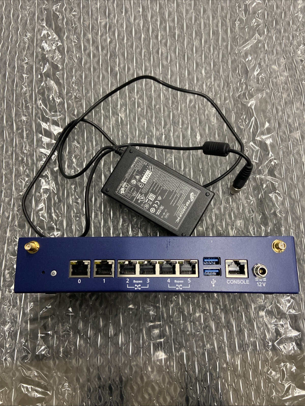 AppNeta M70 Firewall AAEON FWS-2363E6-A10-CS-E0001 GIGABIT PFsense w: AC ADAPTER