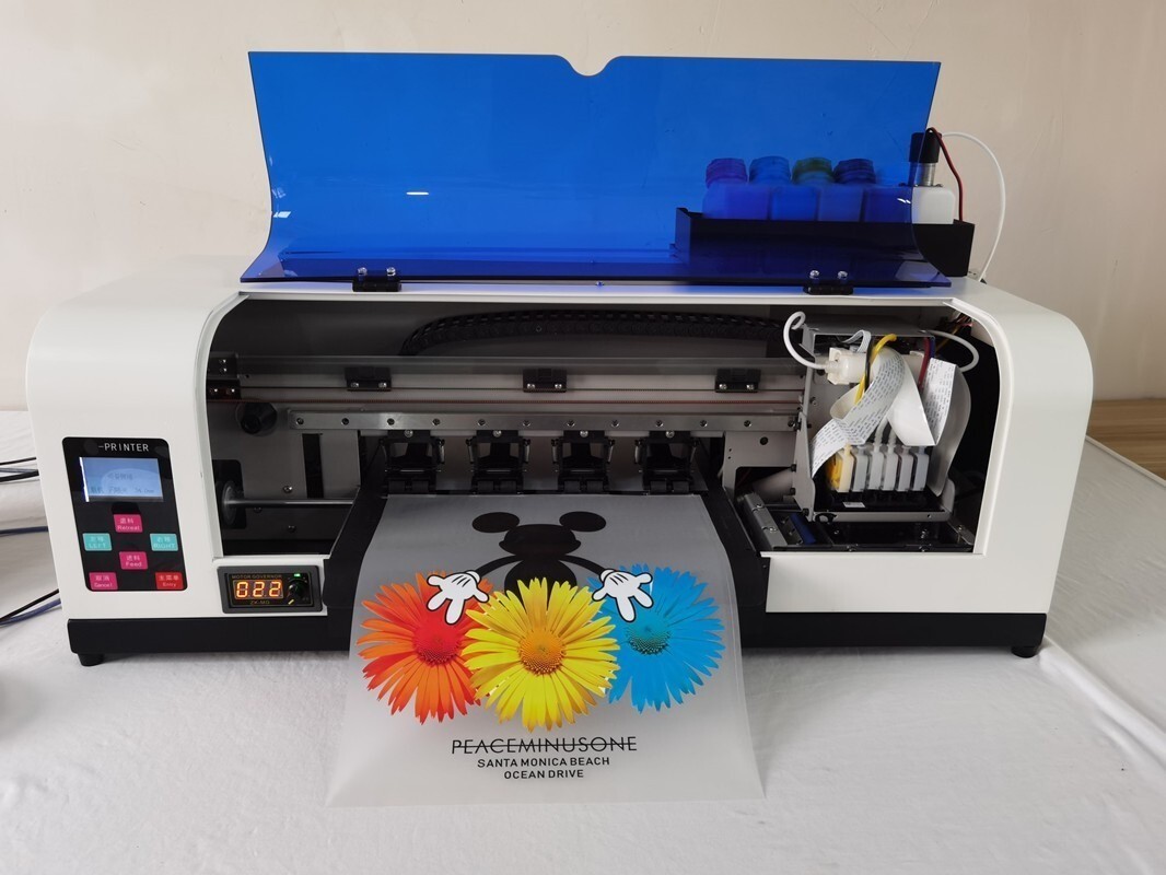 XP600 A3+ DTF Printer with 5*500ML Ink ，30*100m Film/ 1kg Hot Melt Powder