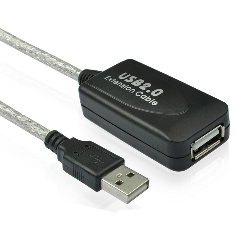 US 30Ft 10M USB 2.0 Extension Repeater Cable Signal Booster M - F 30F
