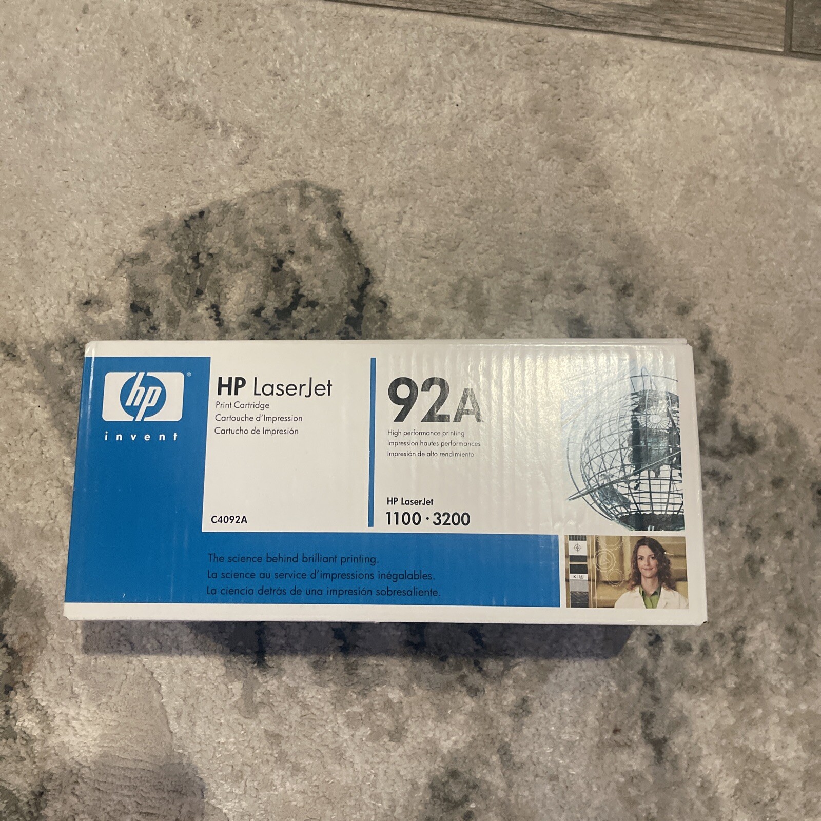 Genuine HP 92A C4092A High-Performance Black Print Cartridge LaserJet 1100 3200