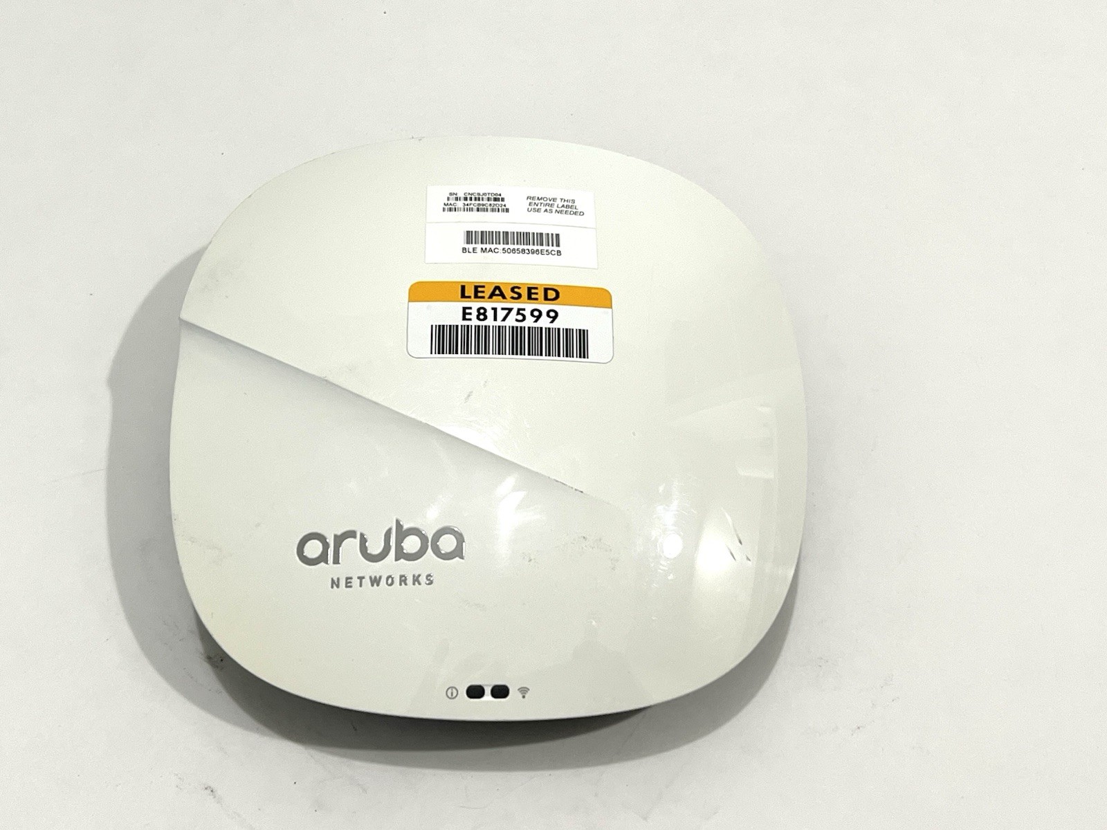 HP Aruba APIN0315 Wireless WiFi Access Point 2.4Ghz 5Ghz No POE Parts Repair B