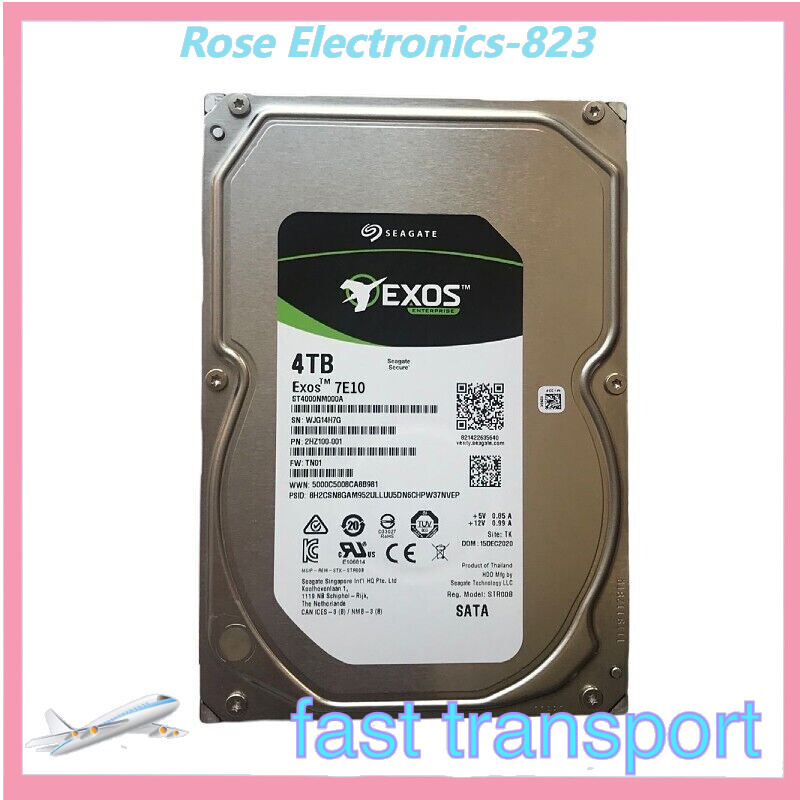 ST4000NM000B Seagate Exos 7E10 4 TB Hard Drive Internal SATA SATA/600