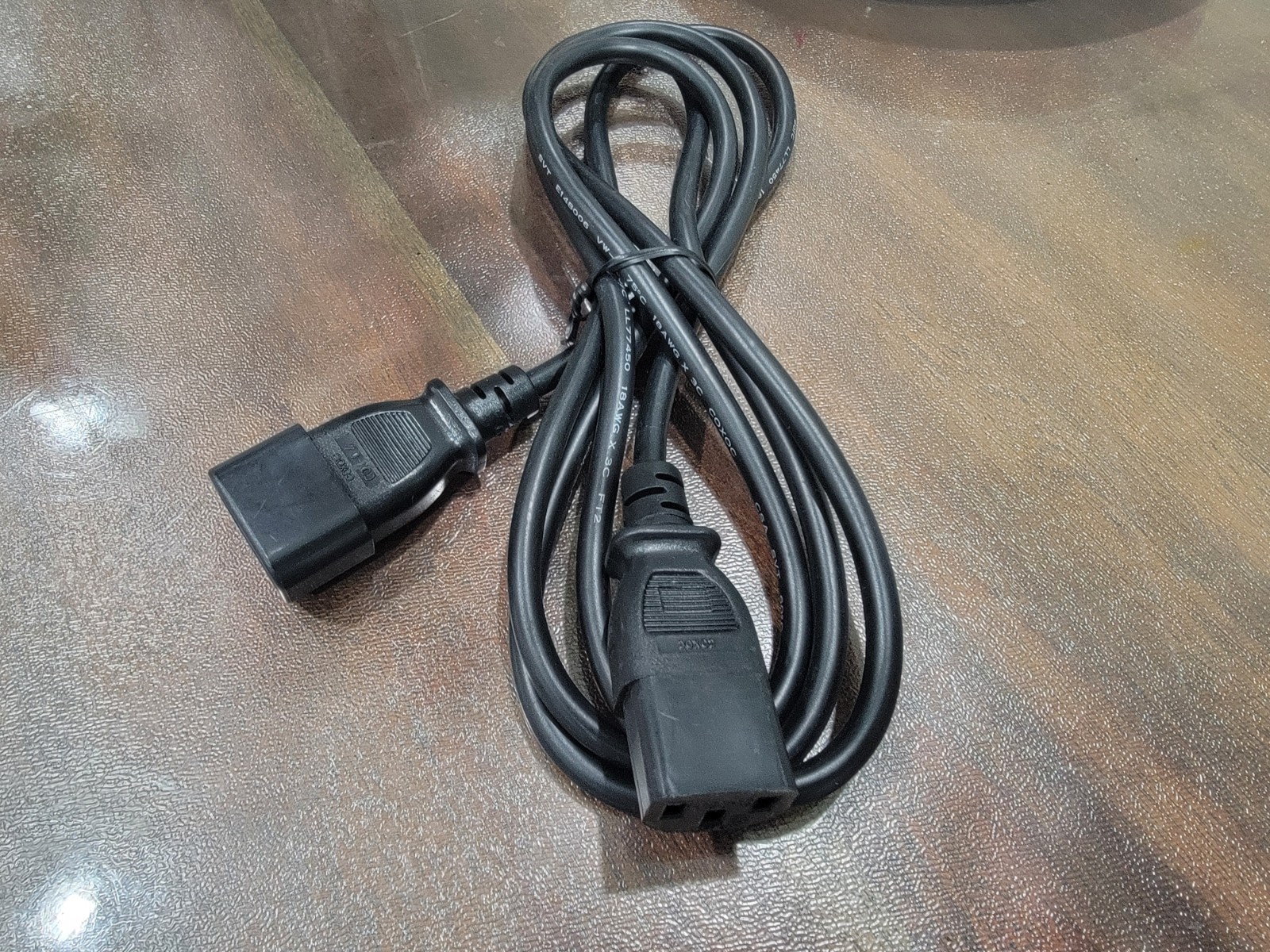 6ft IEC-320 C13 to C14 Heavy-Duty Power Extension Cord 18 AWG 13A/250V  (10 Pack