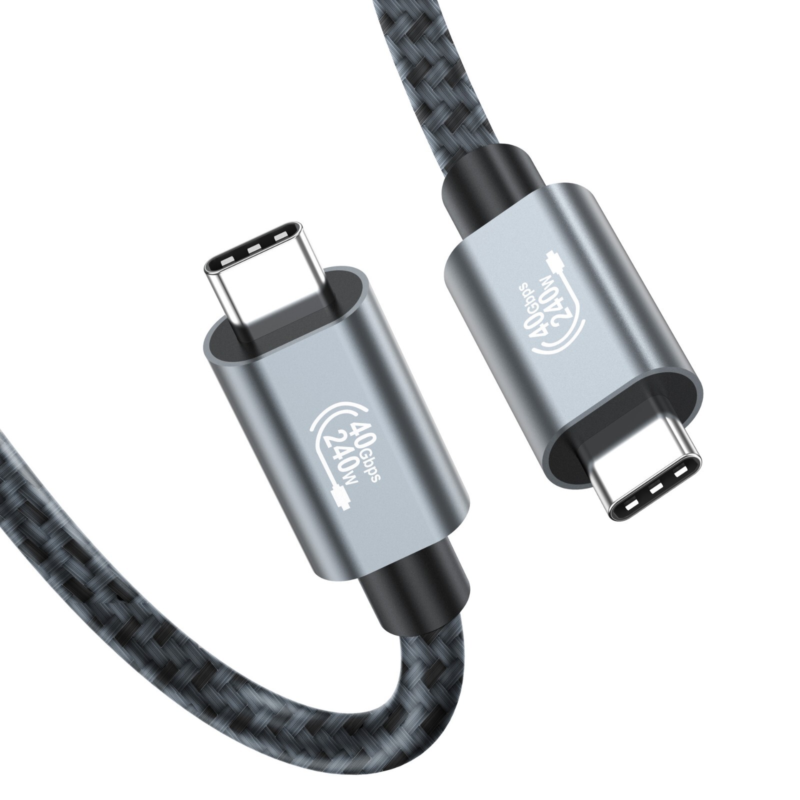 Thunderbolt 4/USB 4.0 Cable 40Gbps 240W PD Fast Charging 8K UHD For MacBook/iPad